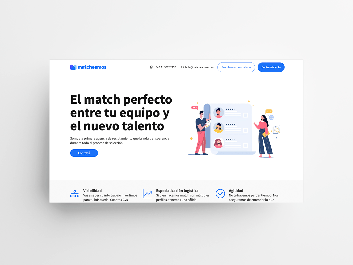 Landing page. Design and web develop. Html5, css3, bootstrap.